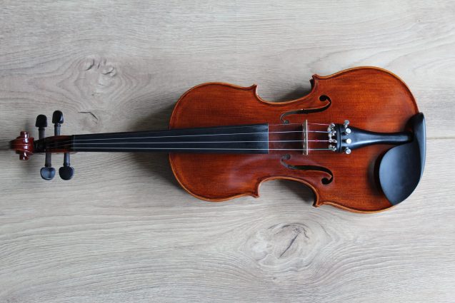 Violin Laying On Floor
